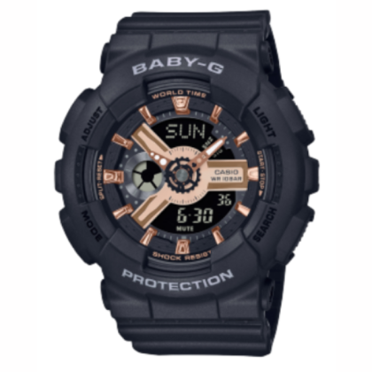 Casio Baby-G BA-110XRG-1A Black Resin Band Women Sports Watch